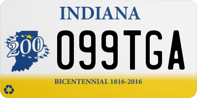 IN license plate 099TGA