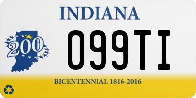 IN license plate 099TI