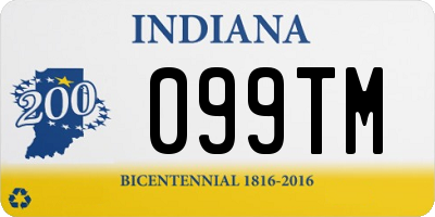IN license plate 099TM
