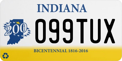 IN license plate 099TUX