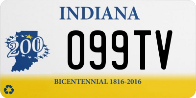 IN license plate 099TV