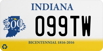 IN license plate 099TW