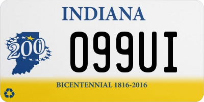 IN license plate 099UI
