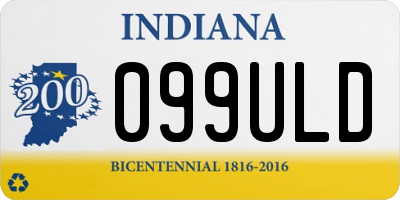 IN license plate 099ULD