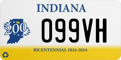 IN license plate 099VH