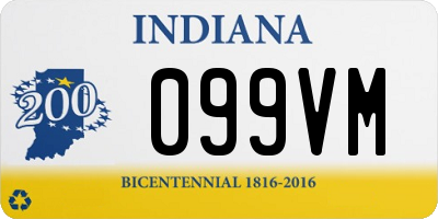 IN license plate 099VM