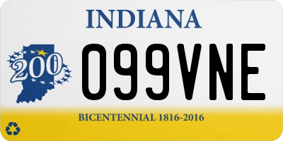 IN license plate 099VNE