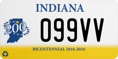 IN license plate 099VV