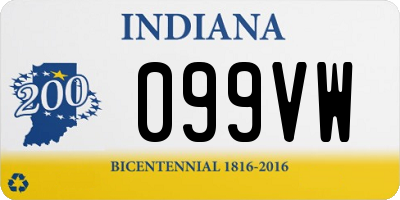 IN license plate 099VW