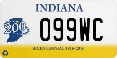 IN license plate 099WC