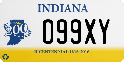 IN license plate 099XY
