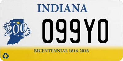 IN license plate 099YO