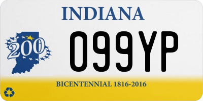 IN license plate 099YP