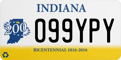 IN license plate 099YPY