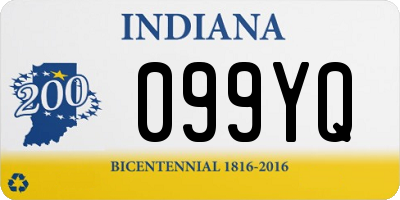 IN license plate 099YQ
