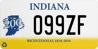 IN license plate 099ZF