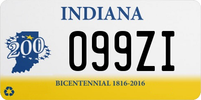 IN license plate 099ZI