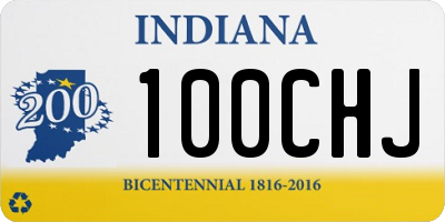 IN license plate 100CHJ