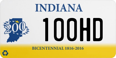 IN license plate 100HD
