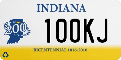 IN license plate 100KJ