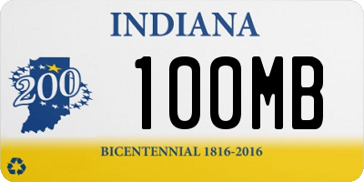 IN license plate 100MB