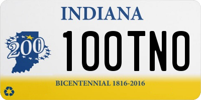 IN license plate 100TNO