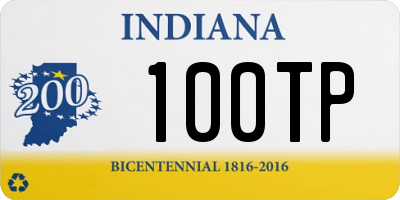 IN license plate 100TP