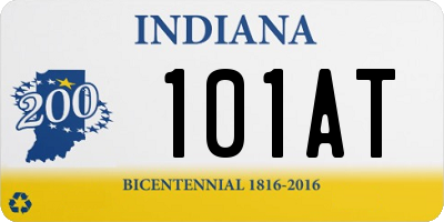 IN license plate 101AT
