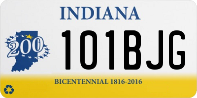 IN license plate 101BJG