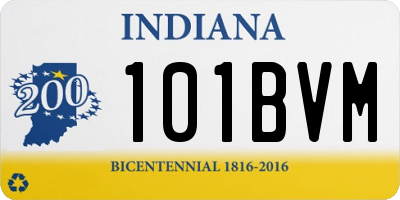 IN license plate 101BVM