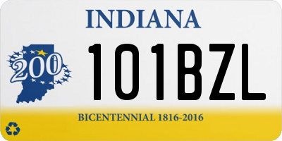 IN license plate 101BZL