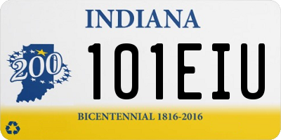 IN license plate 101EIU