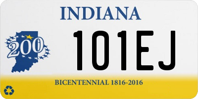 IN license plate 101EJ