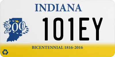 IN license plate 101EY