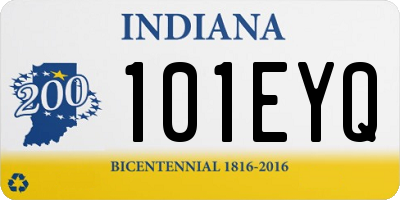IN license plate 101EYQ