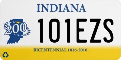 IN license plate 101EZS