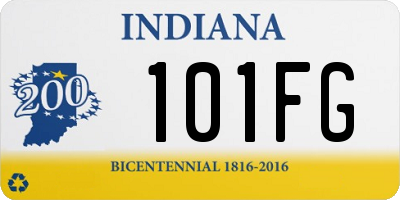 IN license plate 101FG