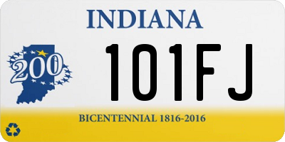 IN license plate 101FJ