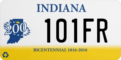 IN license plate 101FR