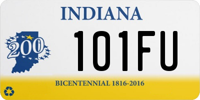 IN license plate 101FU