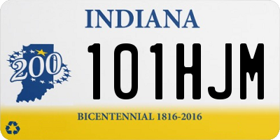 IN license plate 101HJM