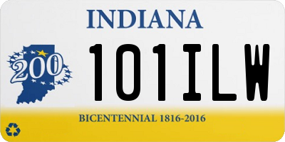 IN license plate 101ILW