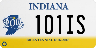 IN license plate 101IS