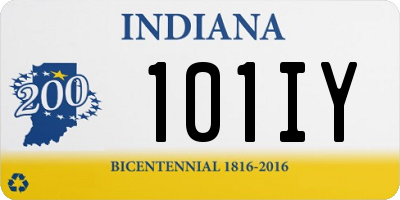 IN license plate 101IY