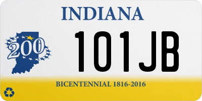 IN license plate 101JB