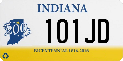 IN license plate 101JD