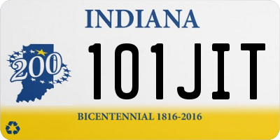 IN license plate 101JIT
