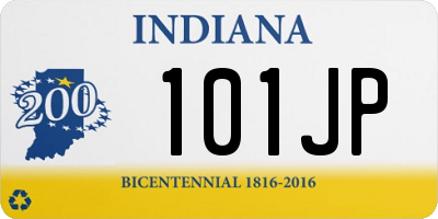 IN license plate 101JP