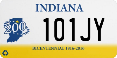 IN license plate 101JY