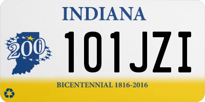 IN license plate 101JZI